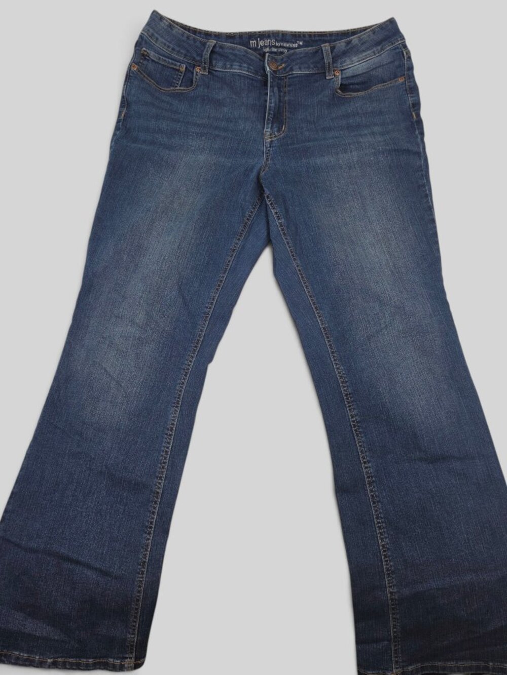 M Jeans By Maurices High Rise Curvy Bootcut Flare Jeans Size 16 REG